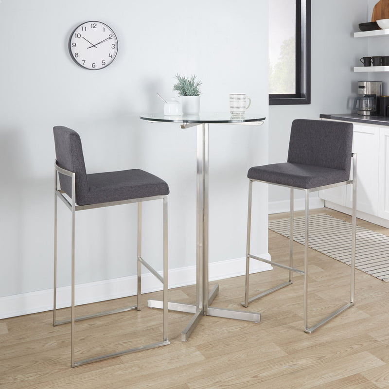 Fuji - Contemporary And Modern Elegance High Back Barstool