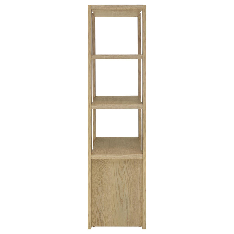 Laurelton 3-shelf Media Tower Tall Pier Cabinet Light Oak