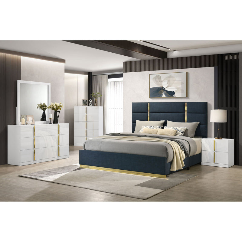 Lauryn - 6 Drawer Dresser With Mirror - Gloss White