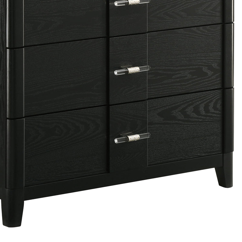 Opel - 5 Drawer Chest - Black