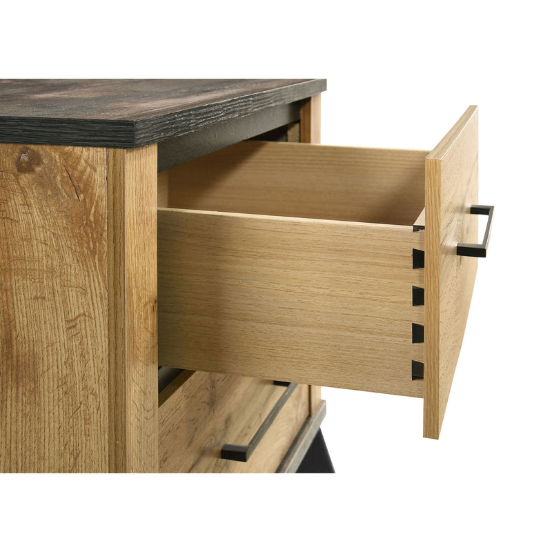 Georgina - 2 Drawer Nightstand - Natural Wood