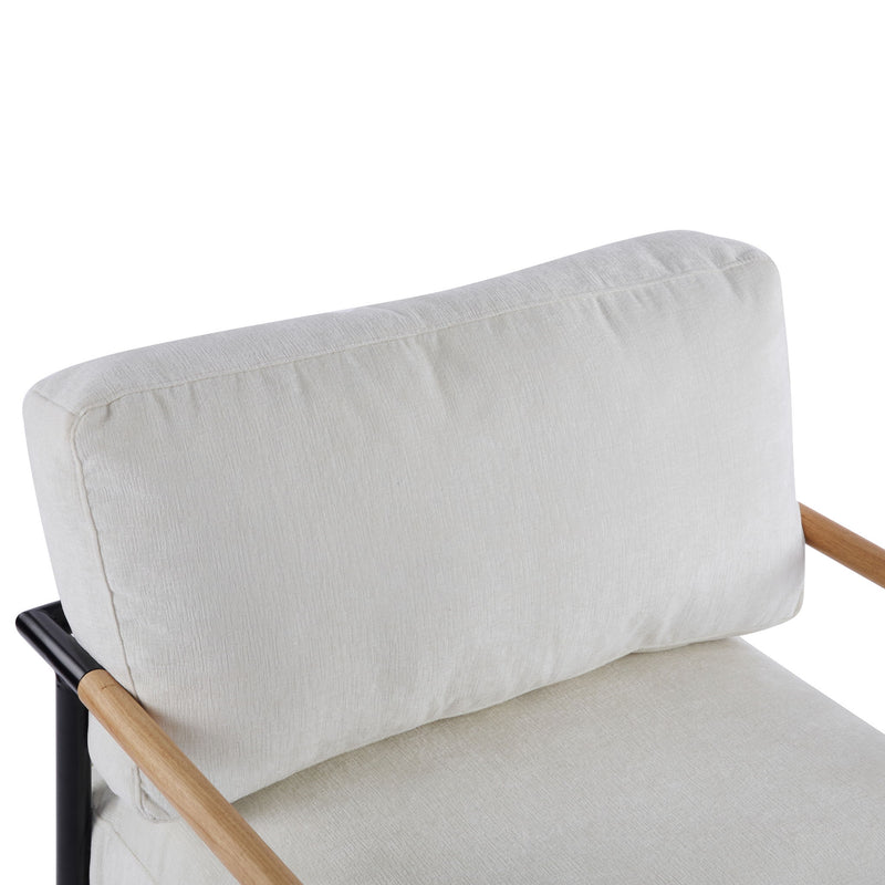 Modern Accent Chair With Cushions, Cozy Seating