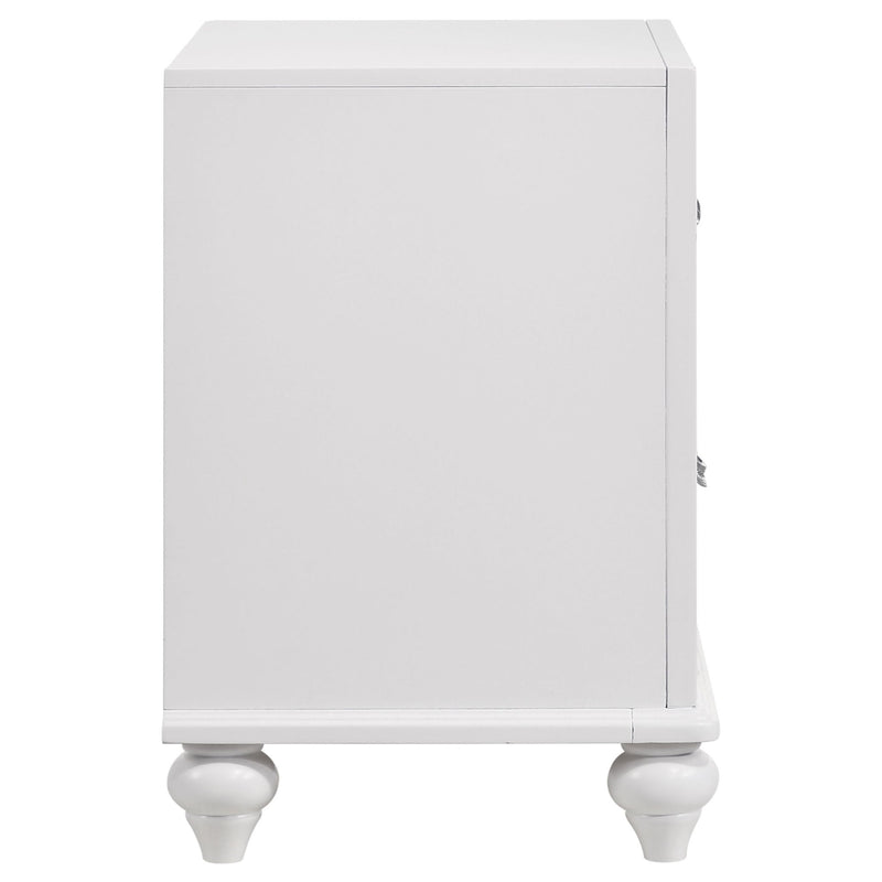Barzini - 2 Drawer Nightstand Storage - White