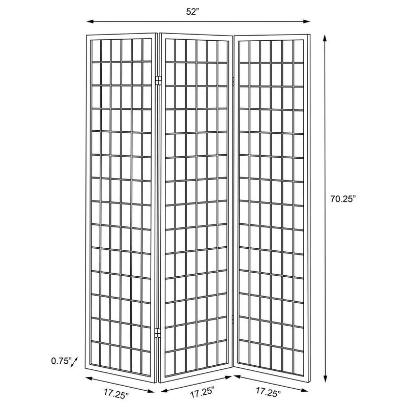Carrie - 3-Panel Room Divider Folding Shoji Screen