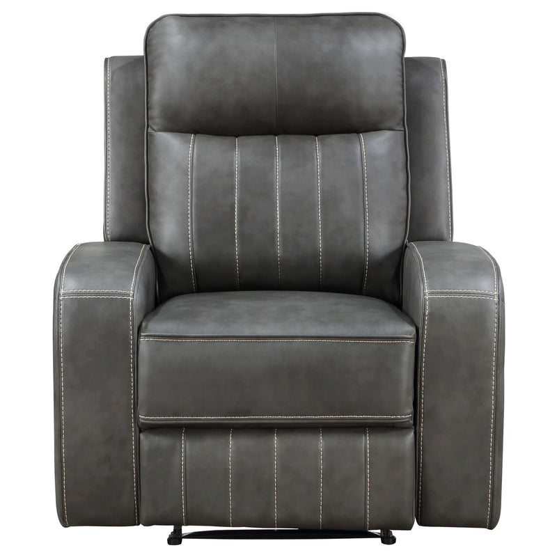 Forrest - Recliner Chair With Tufted Upholstery - Gray