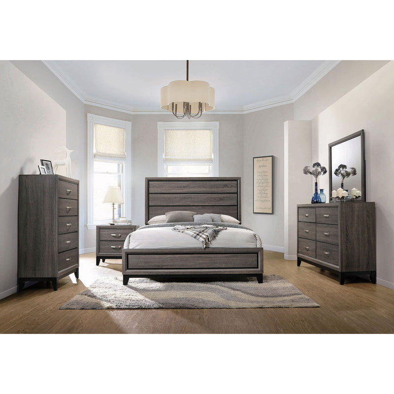 Carina - Eastern King Bed - Oak