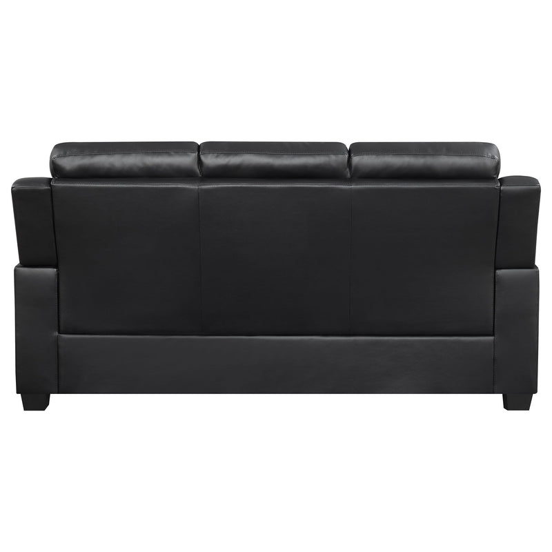 Eaton - Padded Sofa With Tufted Design - Black