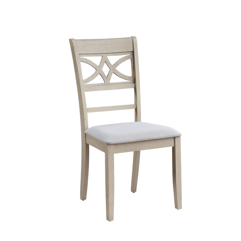 Ferris - 7 Piece Dining Set With Cross Back Chairs And Rectangular Table - Antique White