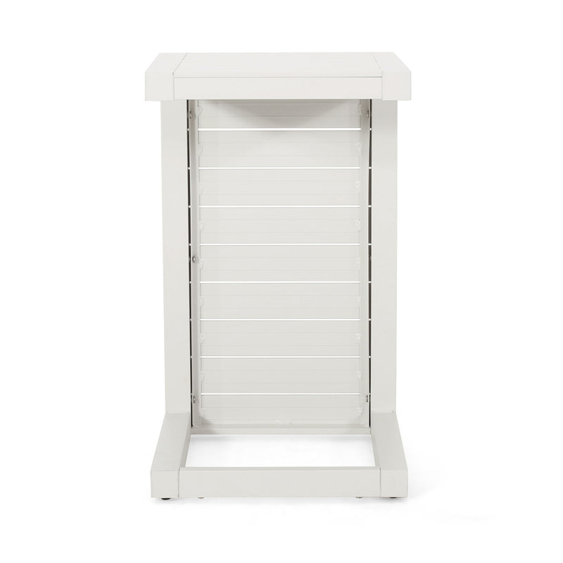 Aluminum Outdoor C - Shaped Side Table For Patio