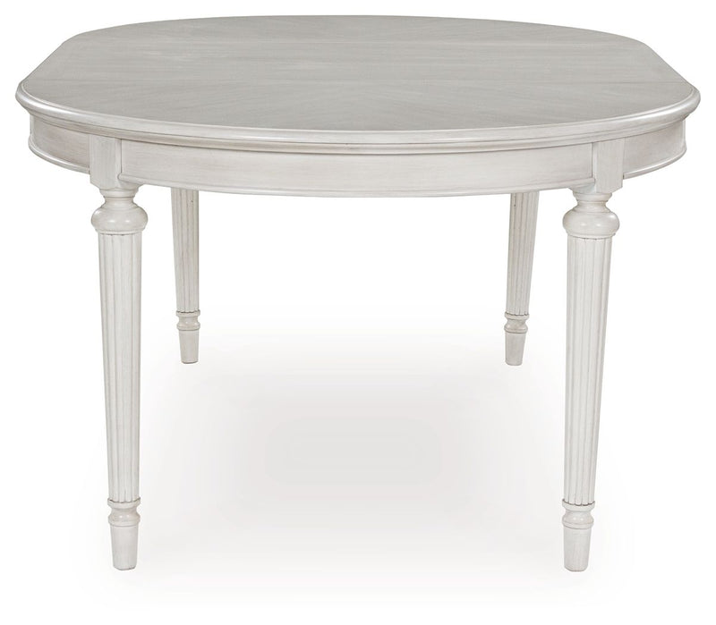 Montelaine - Oval Dining Room Extension Table - Antique White