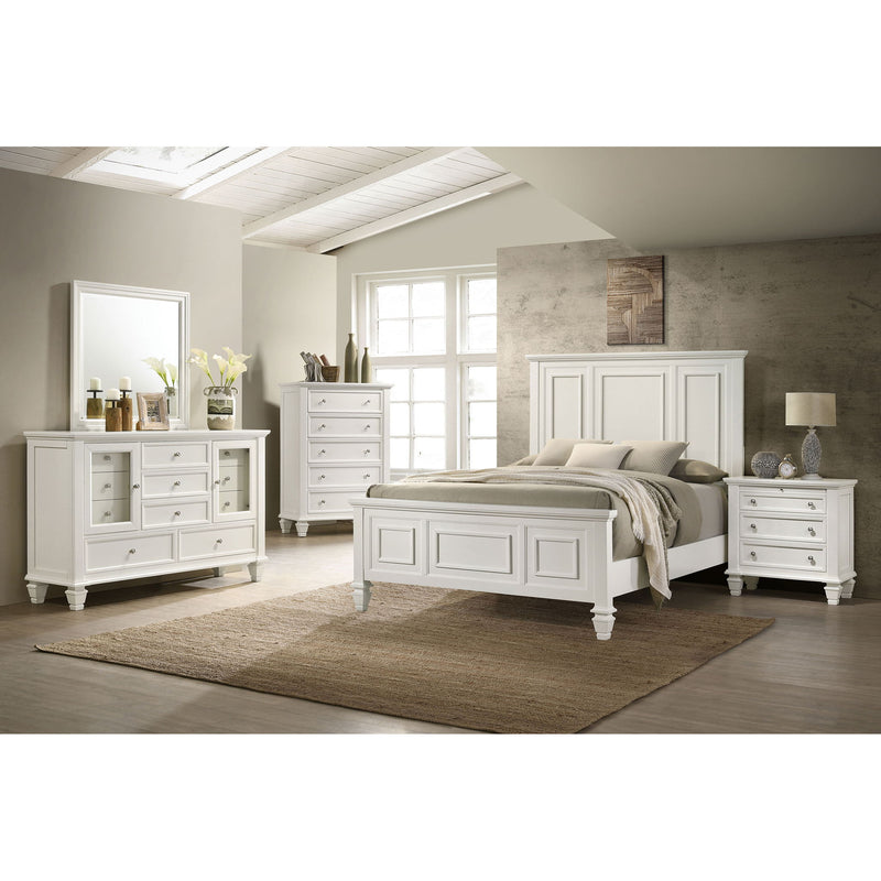 Dennis - 11 Drawer Dresser With Mirror - Cream White