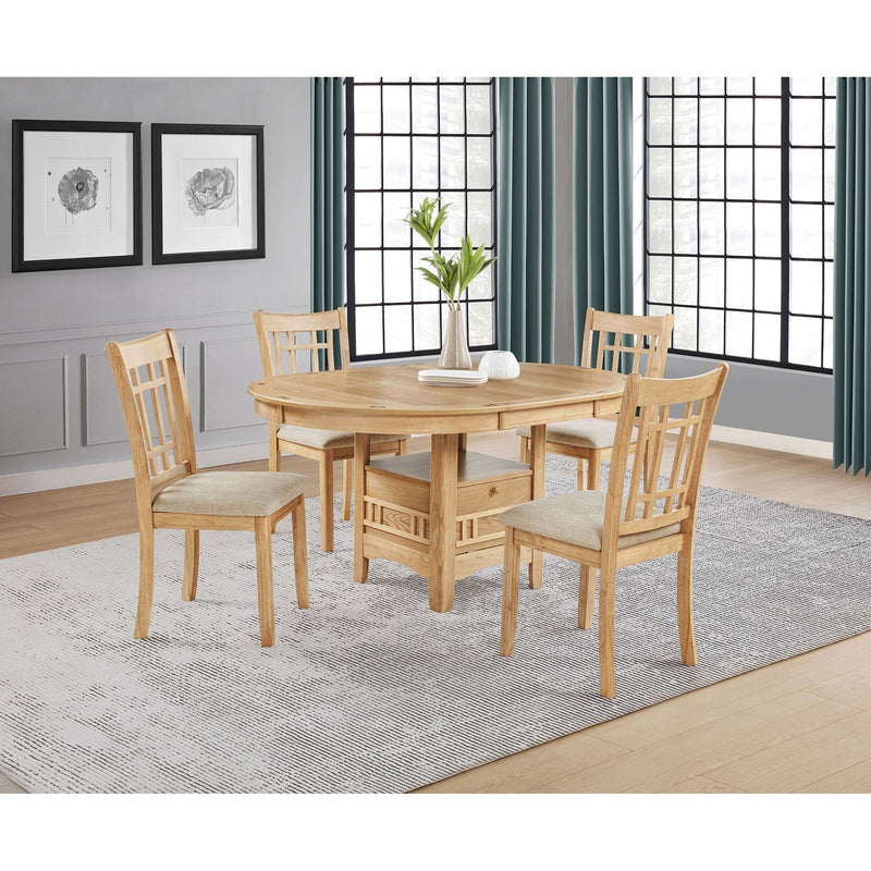 Davis - Extension Leaf Dining Table - Light Oak