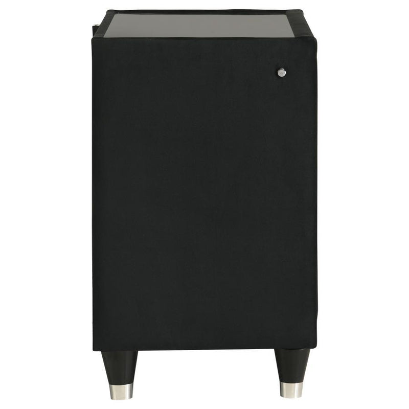 Lorient - 2-Drawer LED Nightstand With USB