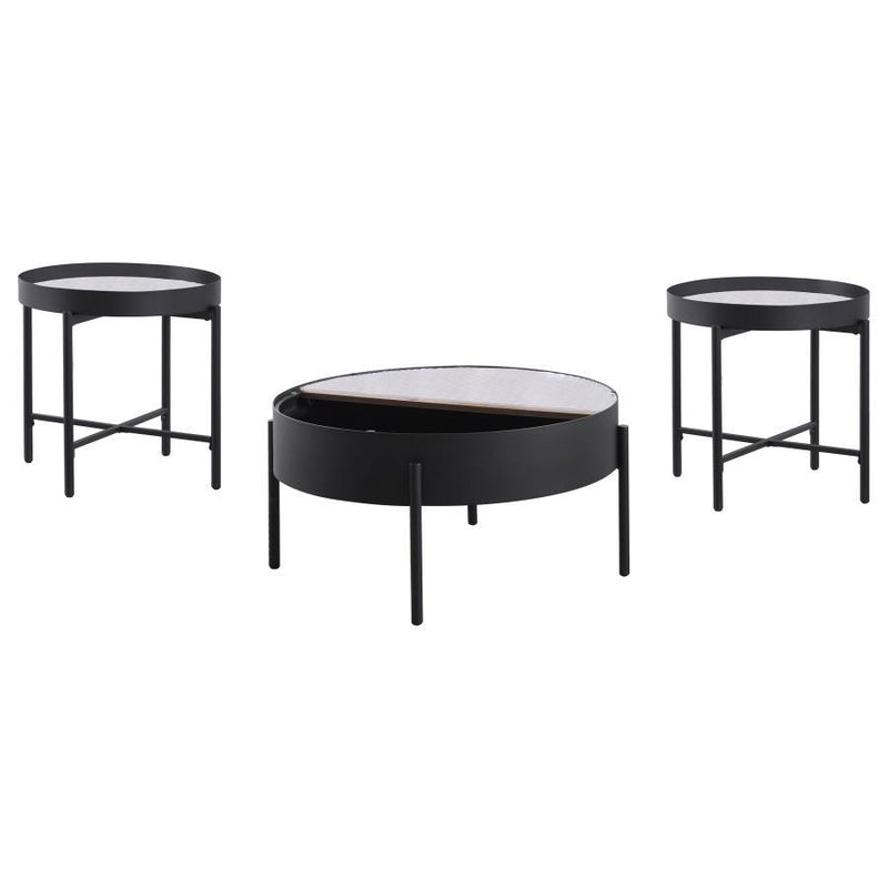 Ozella - Round Coffee Table Set