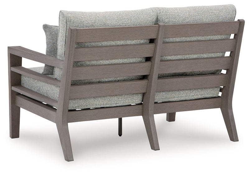 Hillside Barn - Loveseat W/Cushion - Gray / Brown