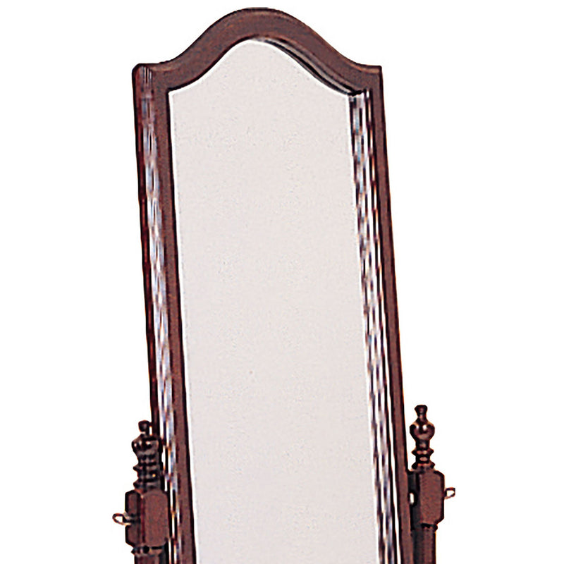 Meriwel - Adjustable Full Length Cheval Mirror With Arched Top - Brown