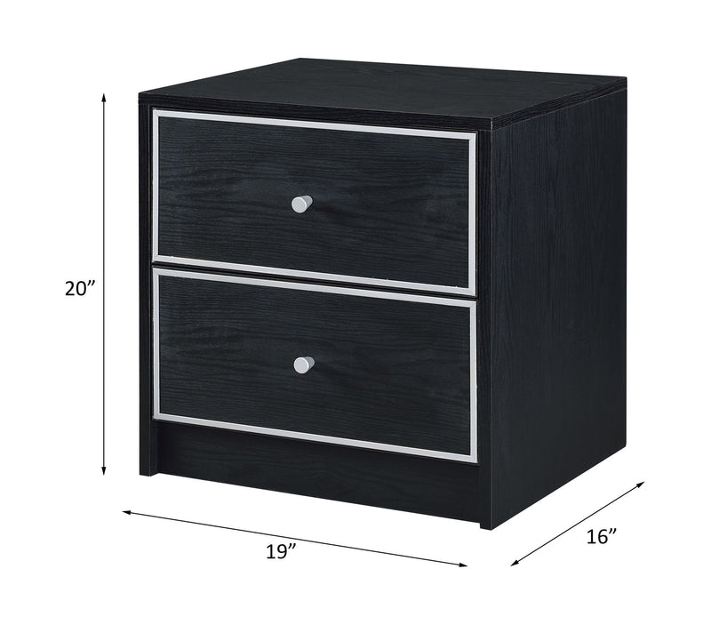 Jabir - Accent Table - Black / Silver