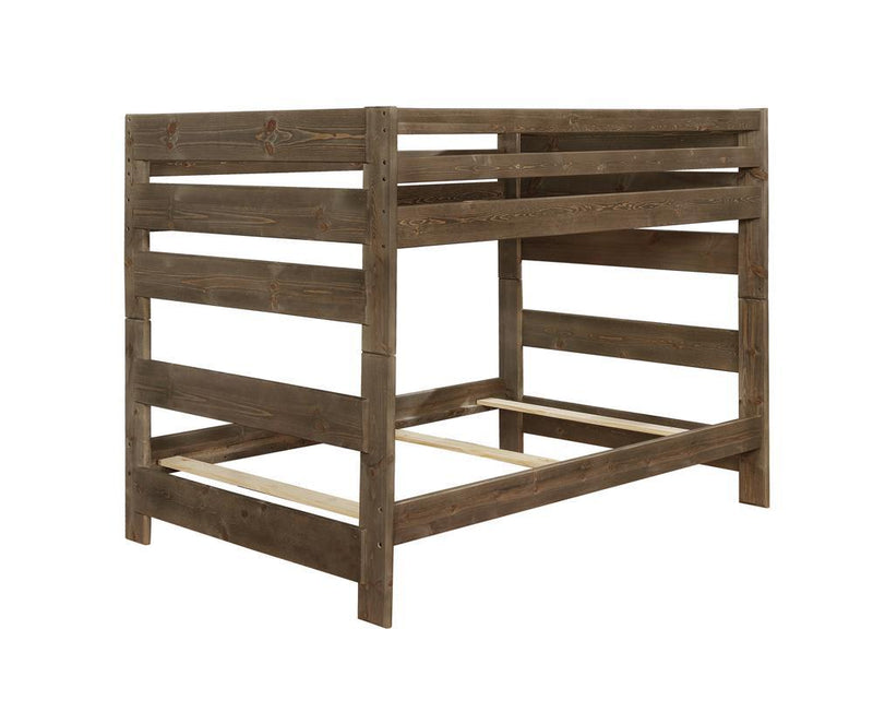 Wrangle Hill Wood Full Over Full Bunk Bed Gun Smoke