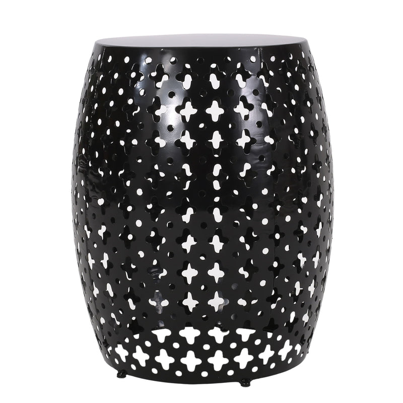 Metal End Table Large - Black
