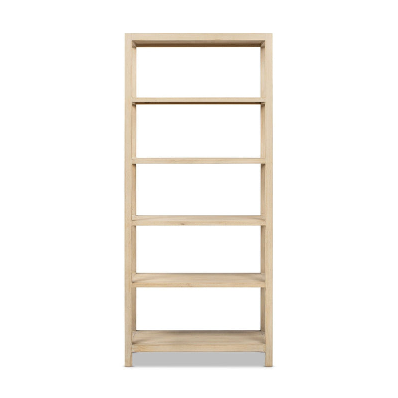 Ellis - 5 Shelf Open Frame Bookcase - Natural