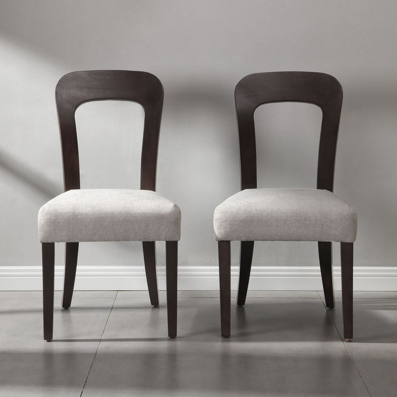 Upholstered Dining Chairs (Set of 2) - Gray