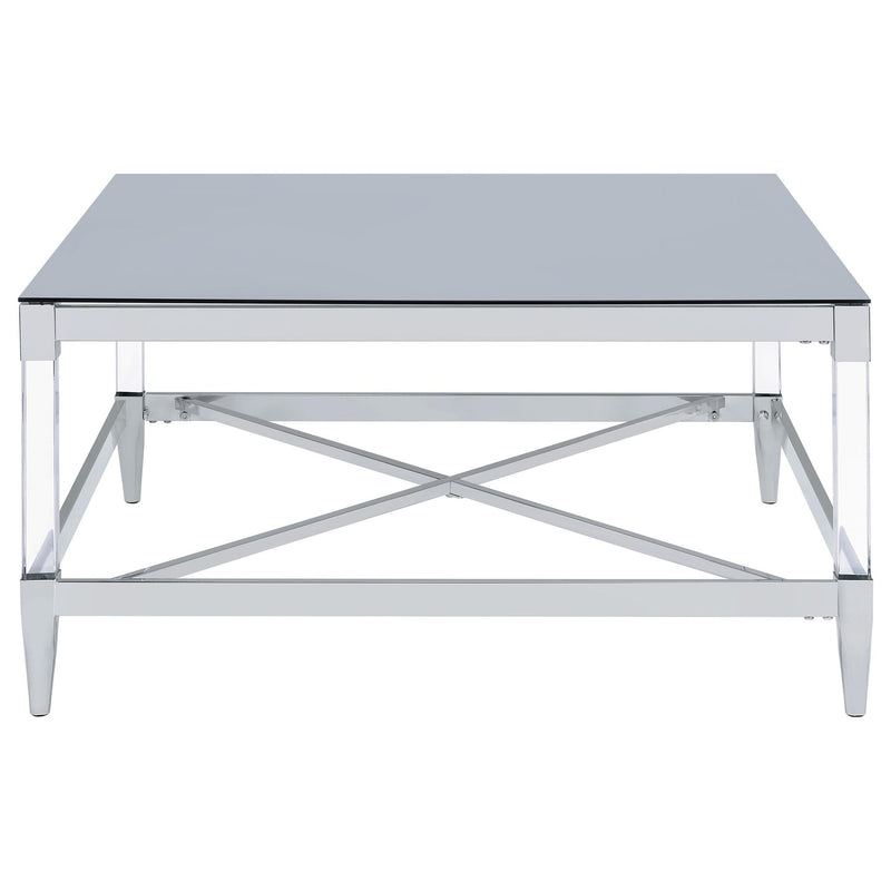 Wallingsford - 2 Piece Square Coffee And End Table Set - Chrome