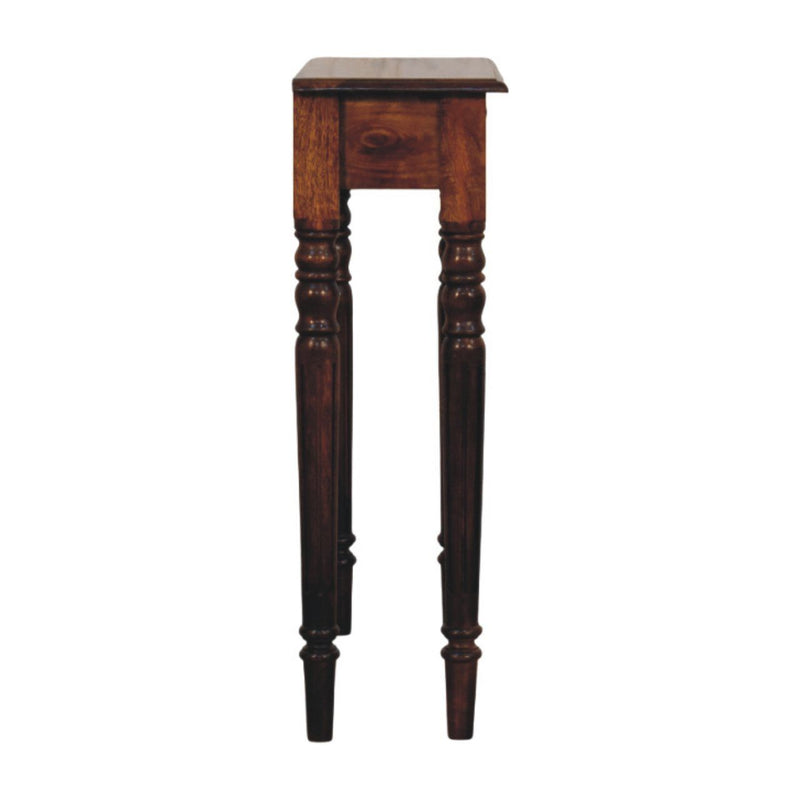 Turned Legs Drawer Console Table