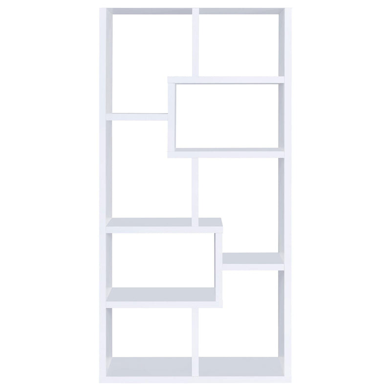 8 Shelf Geometric Bookcase