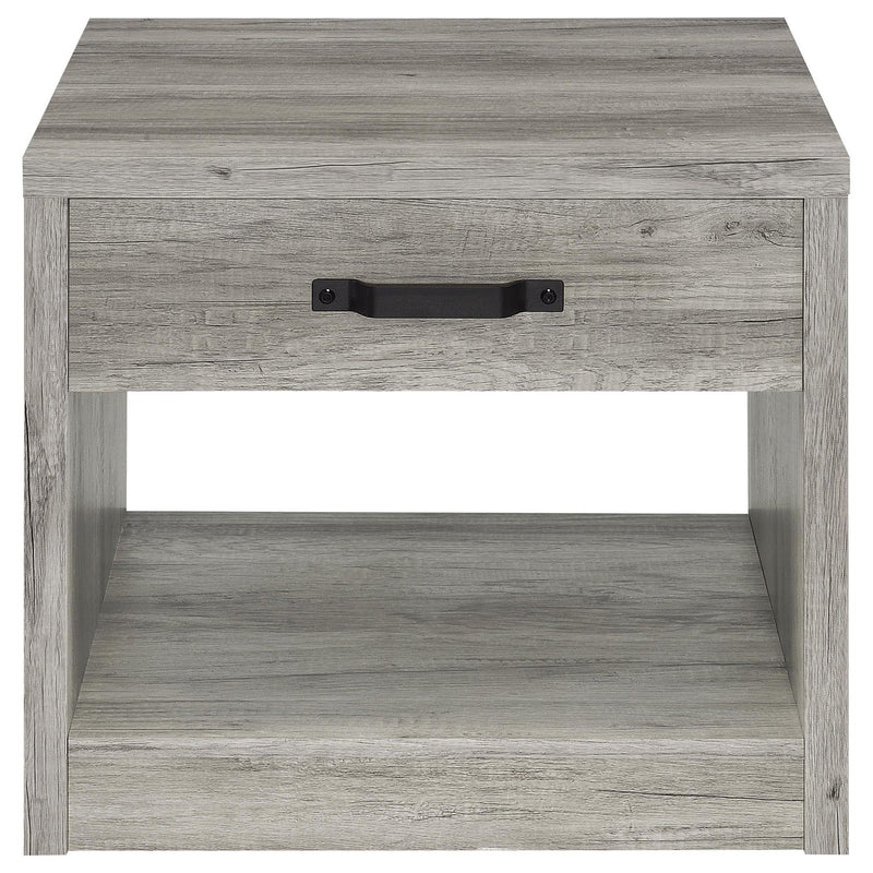 Felix 2-piece Coffee and End Table Set Grey Driftwood