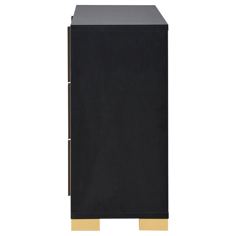 Marceline 6-drawer Dresser Black