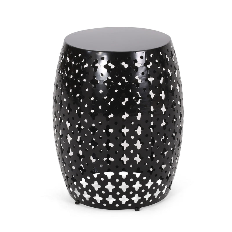 Metal End Table Large - Black