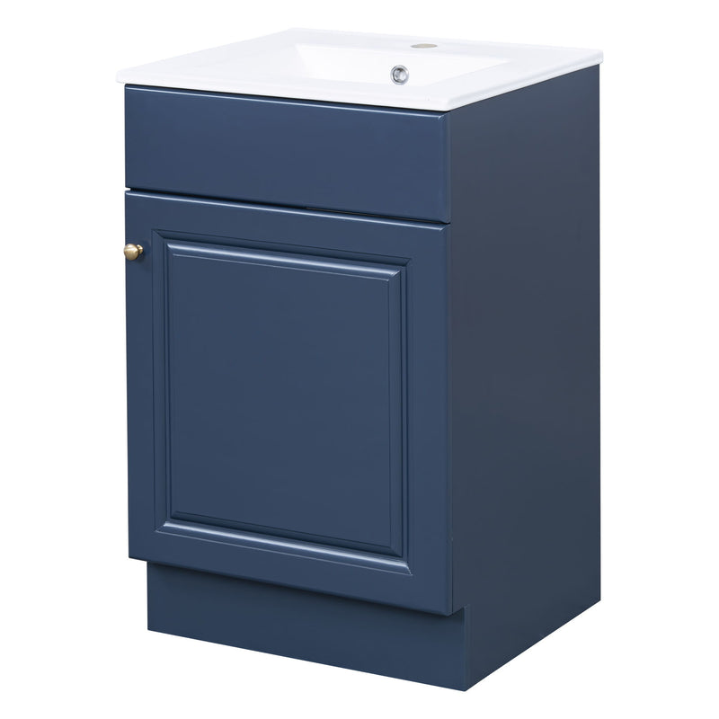 Bathroom Vanity With Sink, Cabinet With Adjustable Shelf