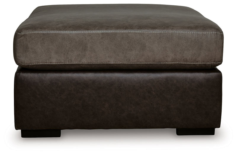 Castille Way - Oversized Accent Ottoman - Fossil