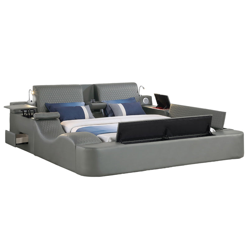 Zoya - Smart Multifunctional Bed, Built In Bluetooth Speakers, USB Charging