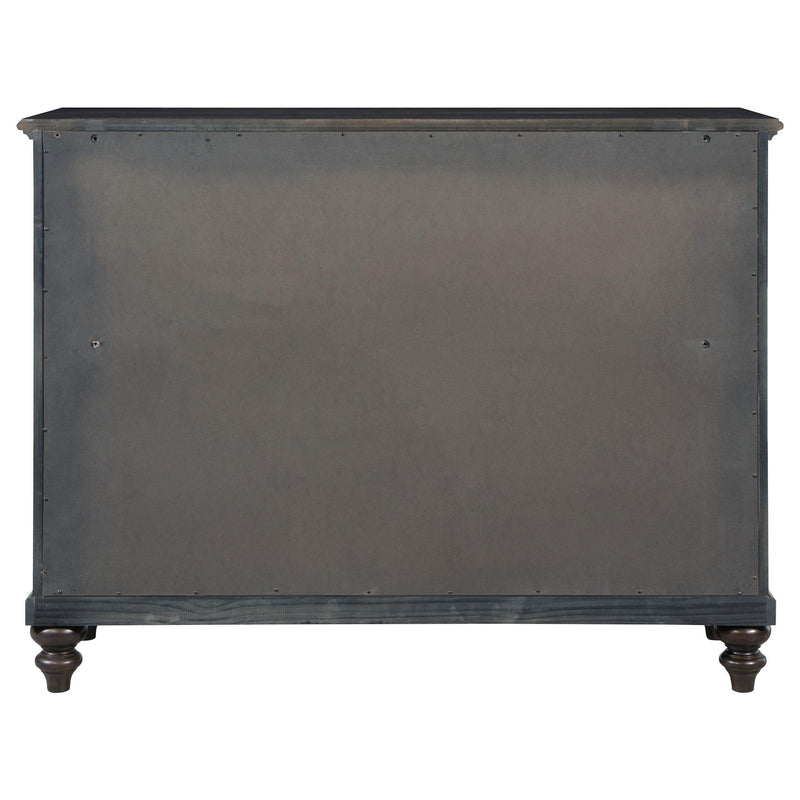 Andover 8-drawer Dresser Cabinet Dark Oak