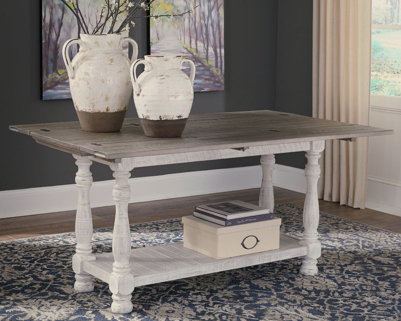 Havalance - Flip Top Sofa Table - Gray / White