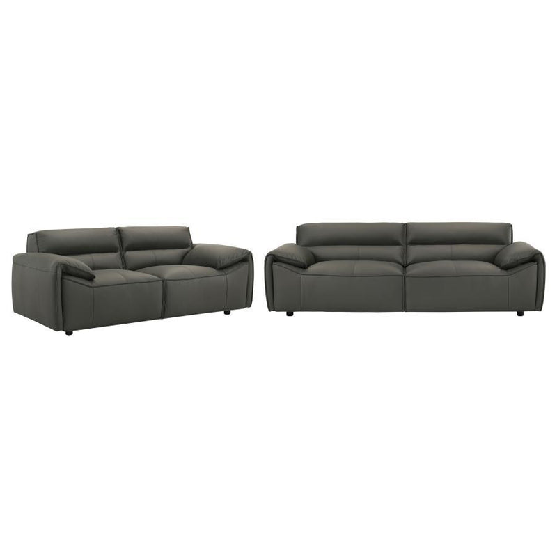 Buxton - Leather Upholstered Sofa Set