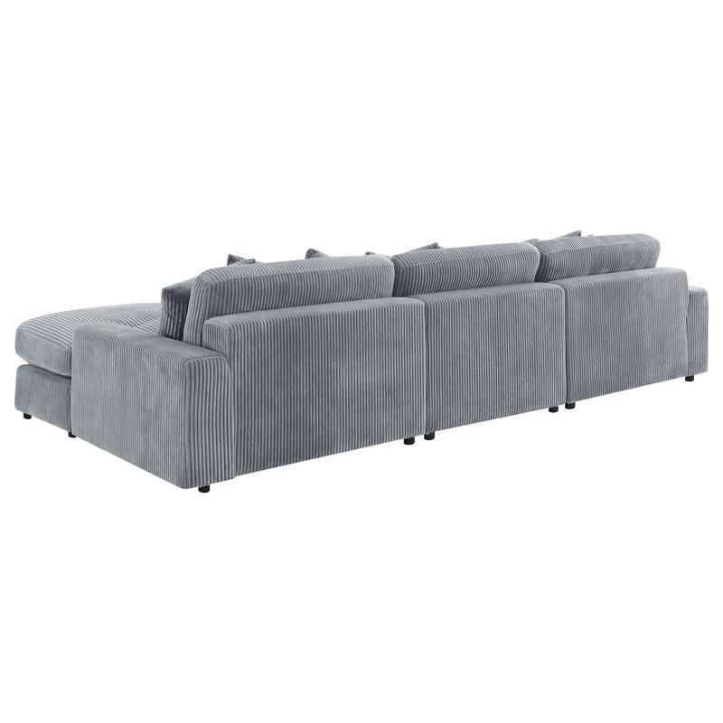 Cassidy - Upholstered Sectional Sofa With Reversible Cushions