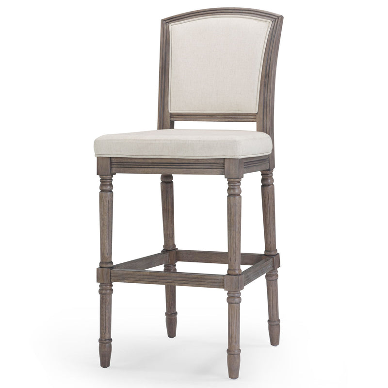 Stool With Upholstered Seat And Back