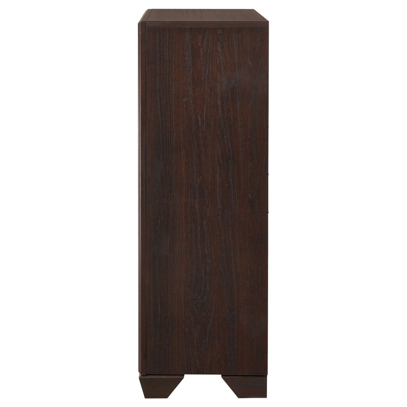 Hadfield - 5 Drawer Chest In Rich - Dark Brown
