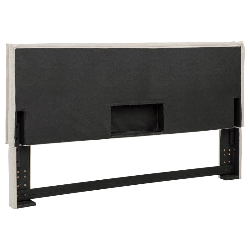 Izzy Upholstered King Panel Headboard Sand