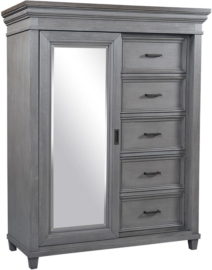 Caraway Grey Sliding Door Chest