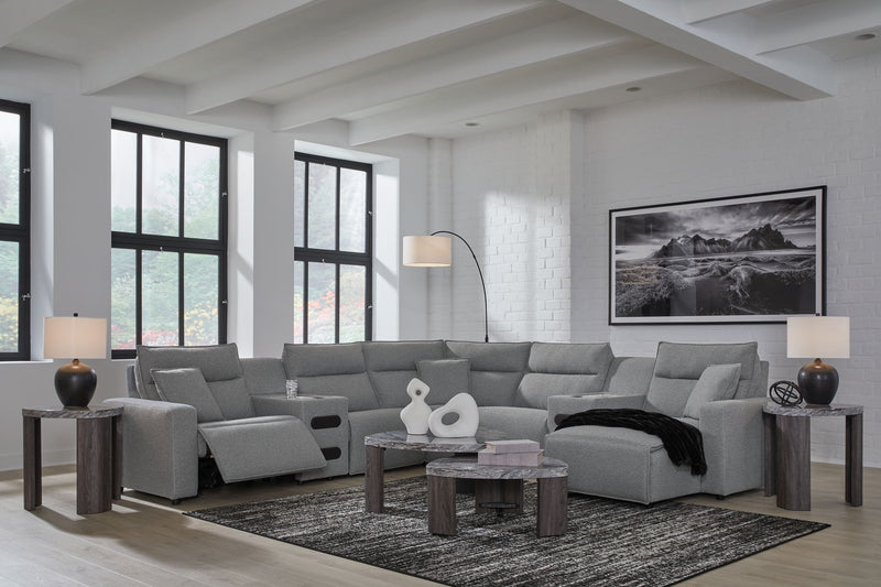 ModMax II - Salt And Pepper - Reclining Sectional