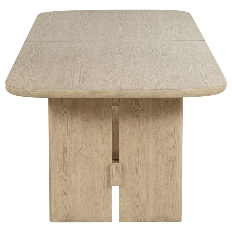 Kimpton - Rectangular Dining Table With Extension Leaf - Beige