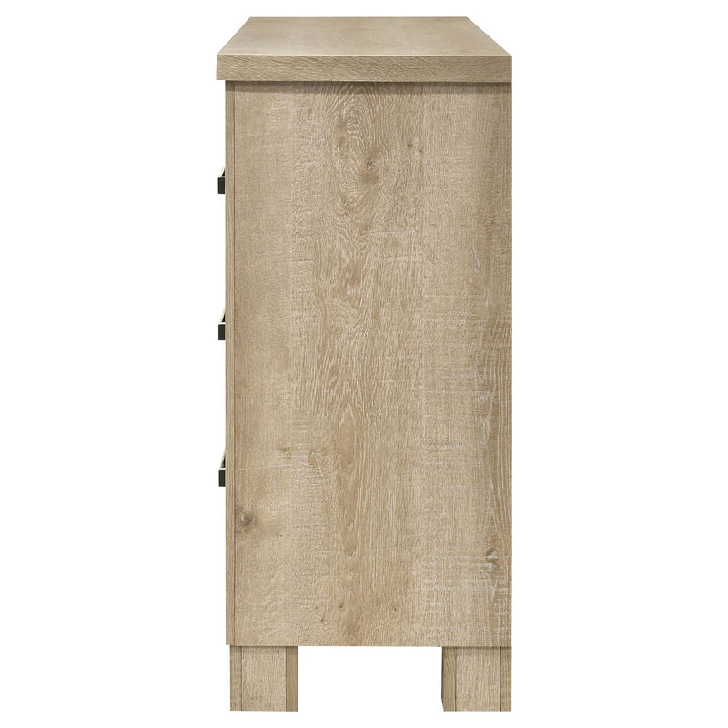 Sansome - 6 Drawer Bedroom Dresser With Pulls - Oak