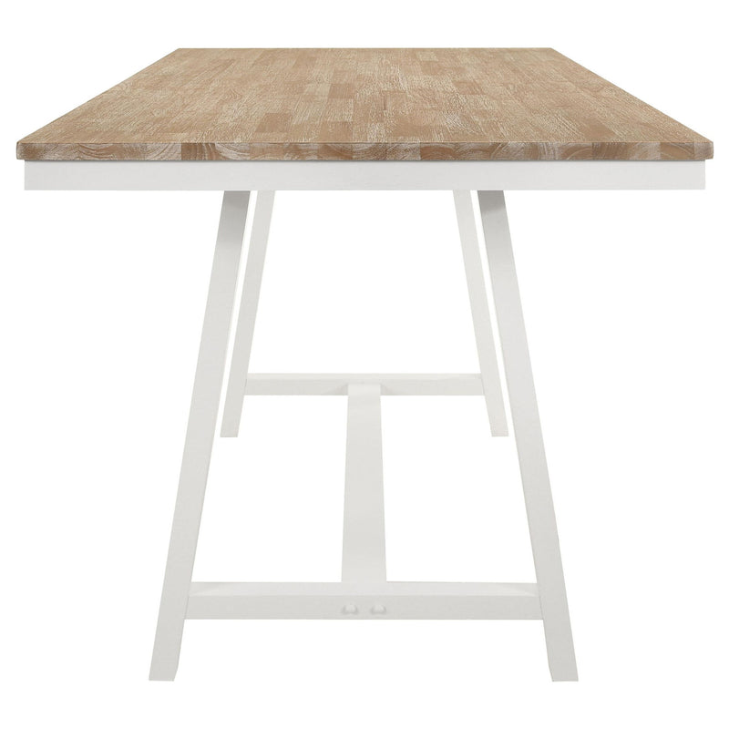 Hollis Rectangular 71-inch Counter Height Dining Table Brown