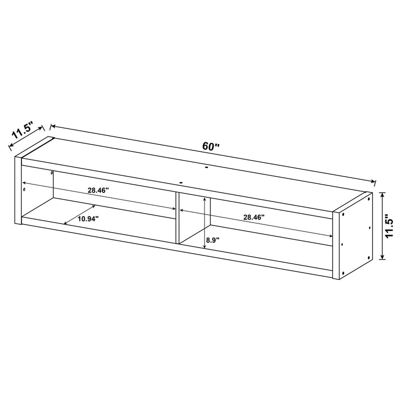 Barnaby - 4 Piece Rectangular Entertainment Center - Cappuccino
