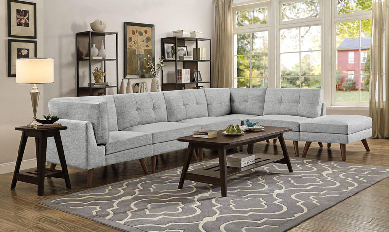 Churchill Upholstered Corner Chair Grey