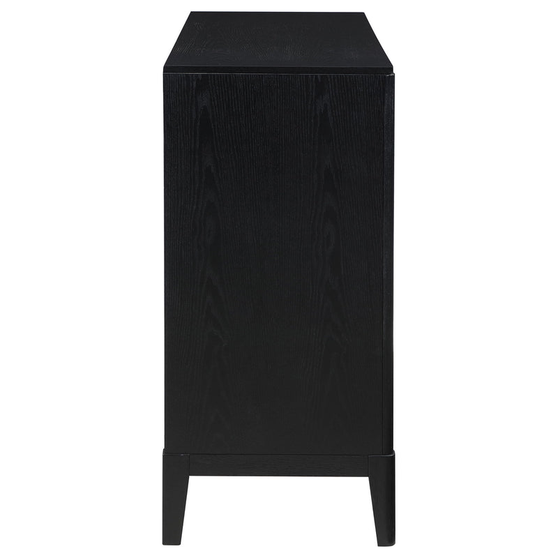 Mason - 8 Drawer Dresser With Fluted Design - Black