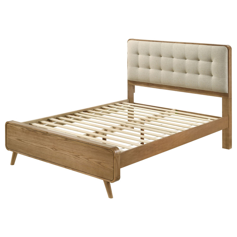 Winston - Platform Bed With Upholstered Headboard